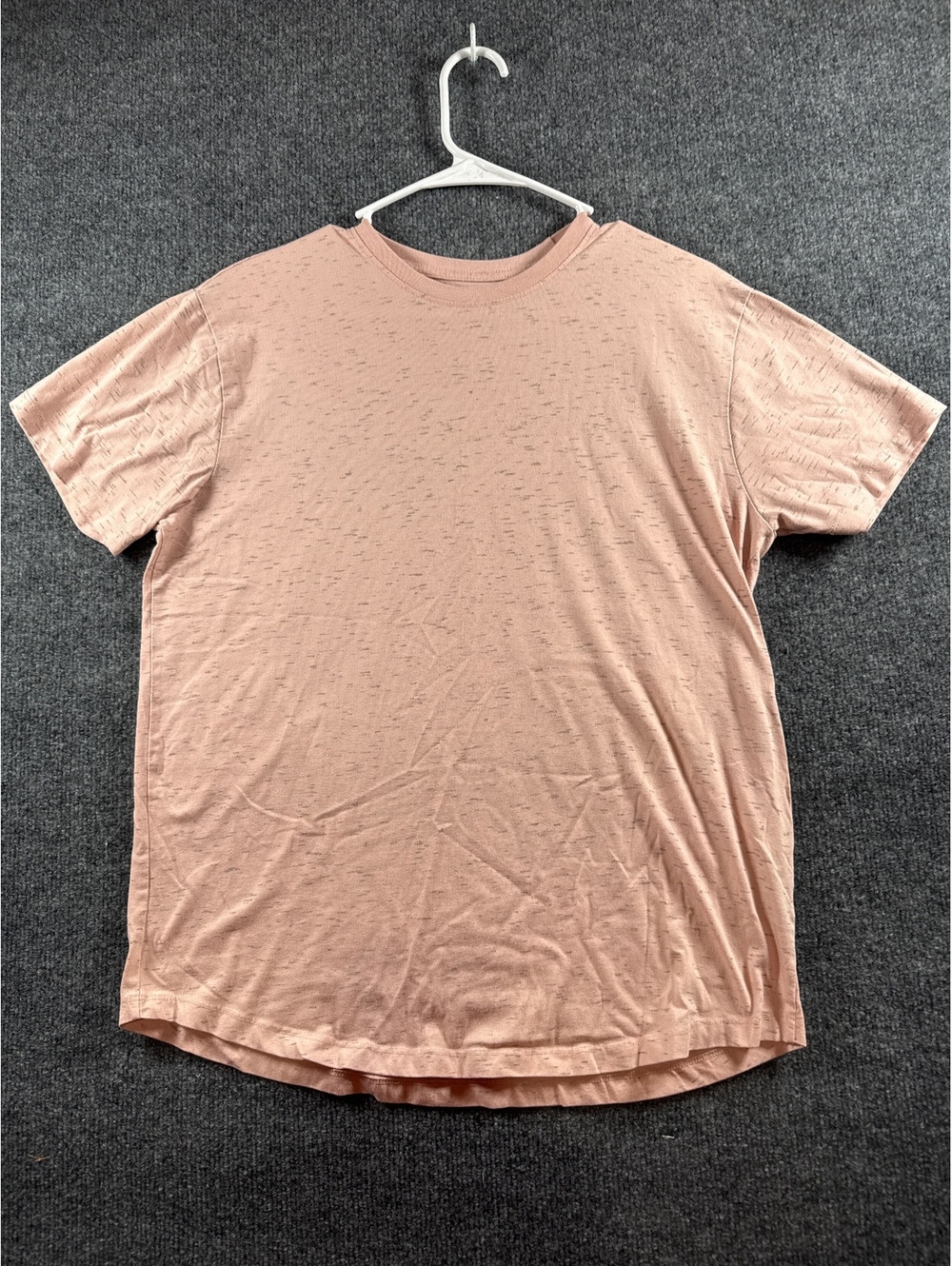Rustic Souls NYC Men's Medium M Pink Speckled Short Sleeve T Shirt Casual